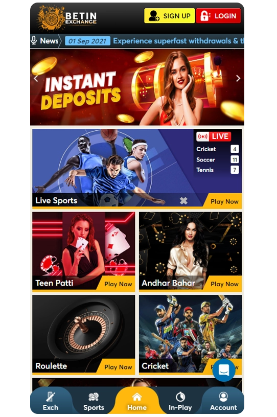 betinexchange Login id